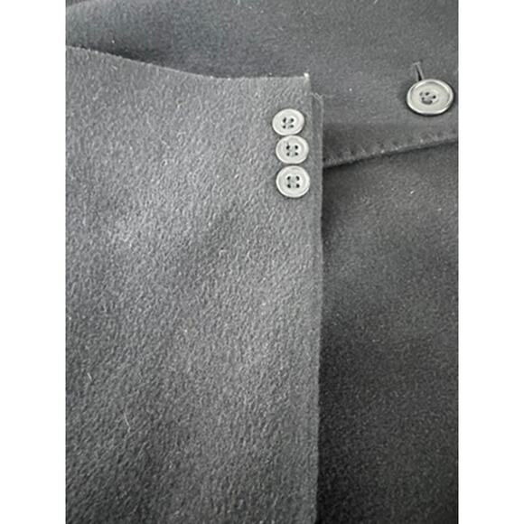 "Wool & Cashmere" Men's Black Trench 48R Goth Grunge Dark Romance QUiet Luxury - Picture 14 of 16